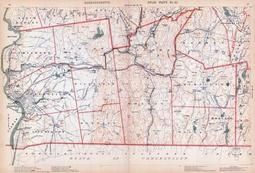 Plate 021 - Hampden, Long Meadow, Ludlow, Monson, Wilbraham, Massachusetts State Atlas 1900